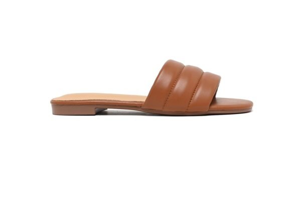 Classic Brown Slide Flats with Comfortable Design - Image 5